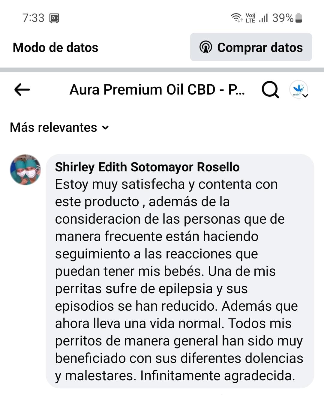 Chat de WhatsApp: el tratamiento va muy bien y ya son meses sin ataques